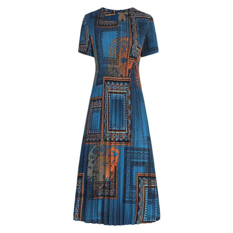 Modieuze geplooide jurk