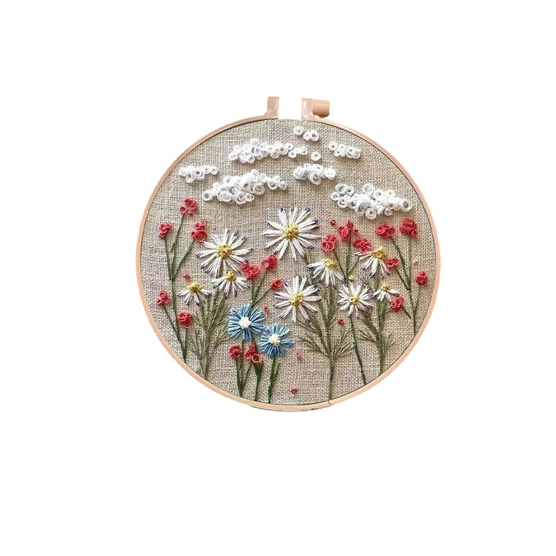 Bloemenpakket met borduurringen voor beginners