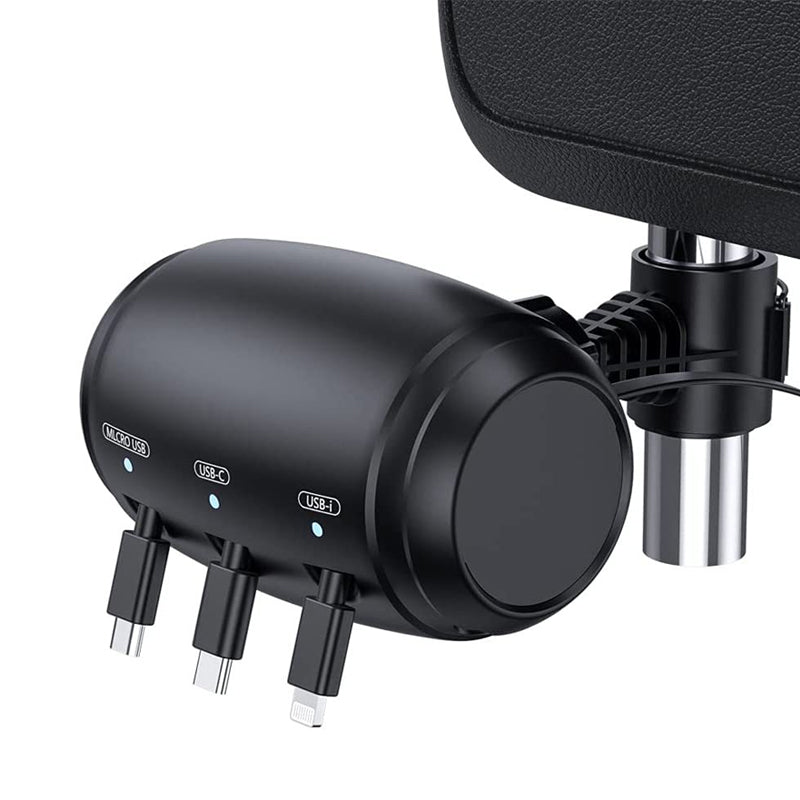 Intrekbare achterbank 3 in 1 oplader