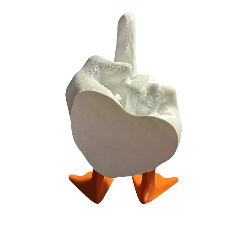 Middelvinger Eend Hars Ornament