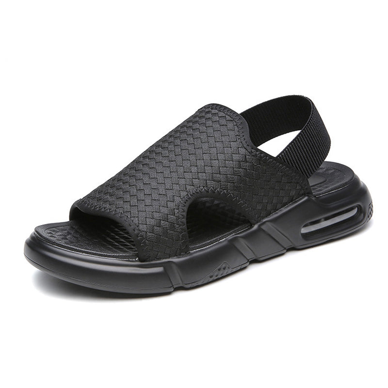 Luchtgeveerde, ademende strandsandalen