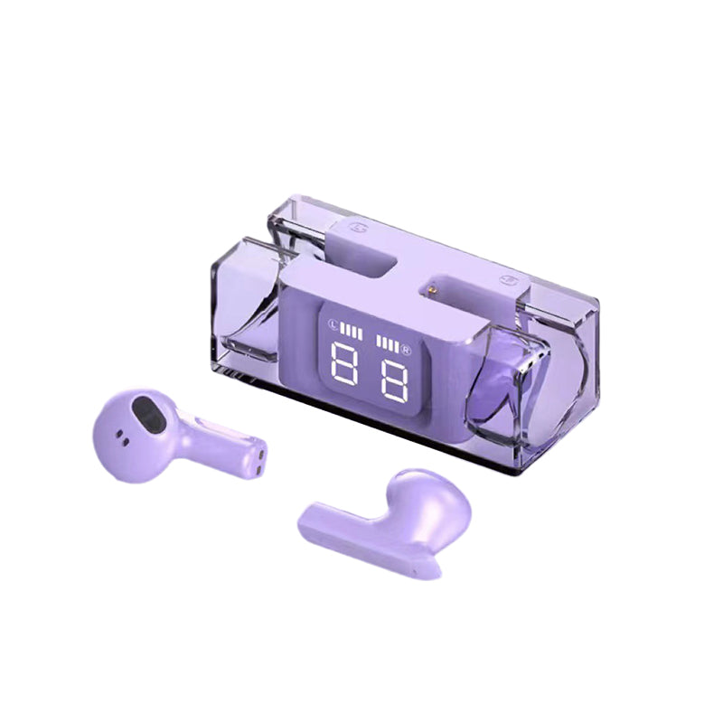 Draadloze oordopjes met transparant hoesje