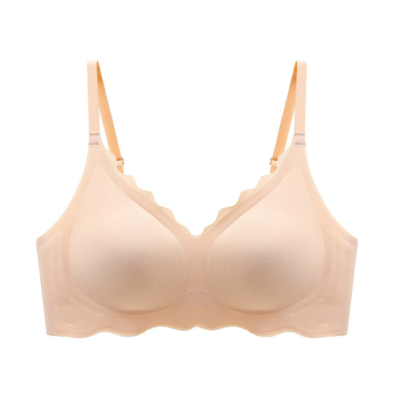 Ademende naadloze beugelloze bh