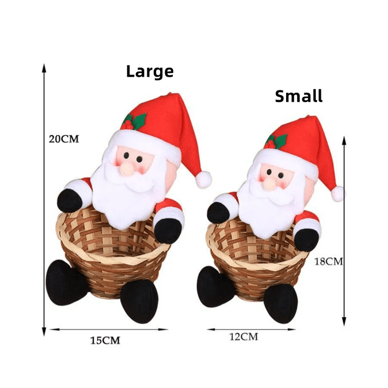 Kerst Snoep Geweven Mand