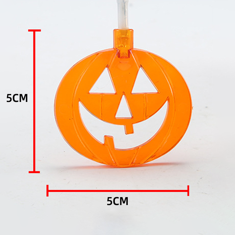 Halloween-pompoenlichtslingers met 2 verlichtingsstanden