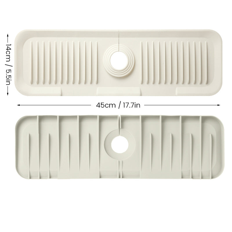 Siliconen wastafelkraan spatbeschermingsmat