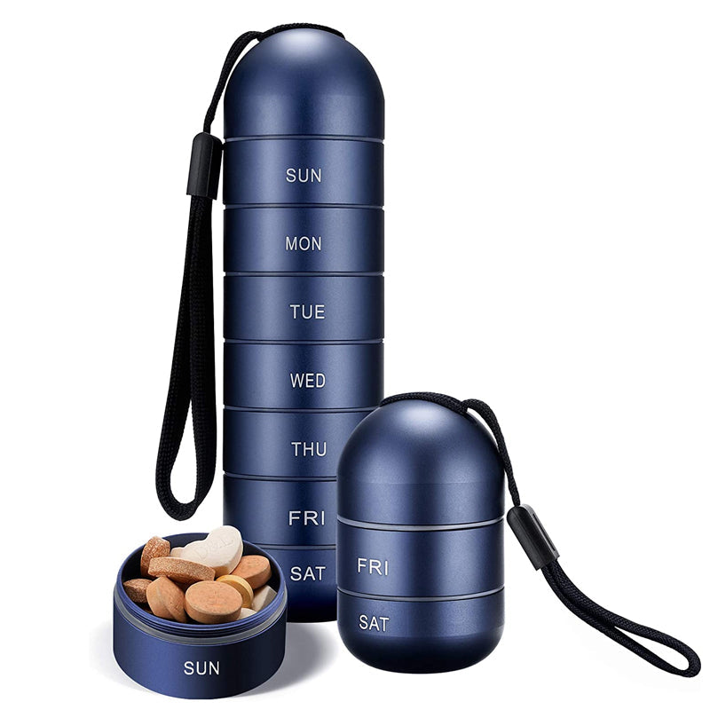 7 dagen draagbare pillendoos voor op reis