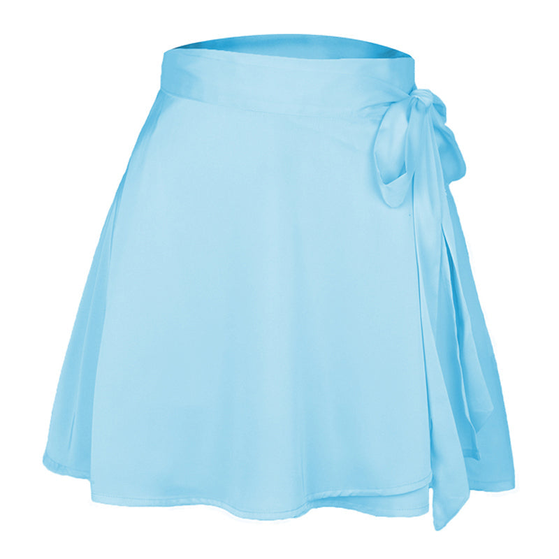 Chiffon satijnen wikkelrok