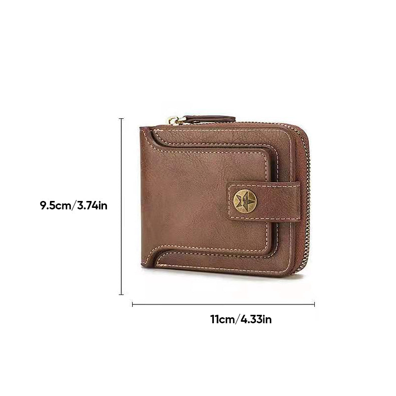 Retro multifunctionele drievoudige portemonnee