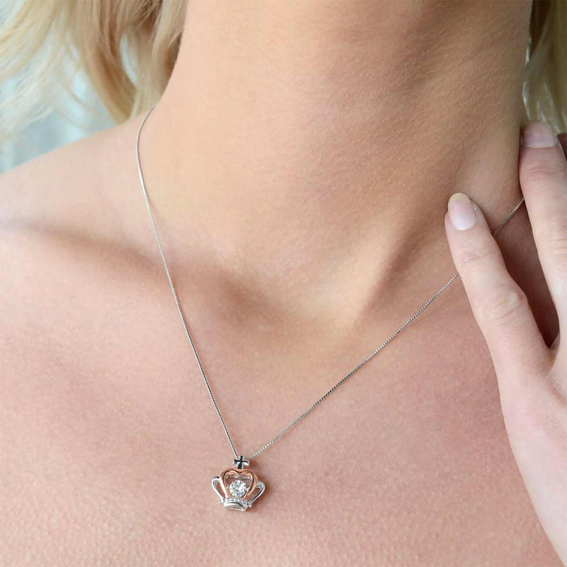 Zirkoon kroon ketting
