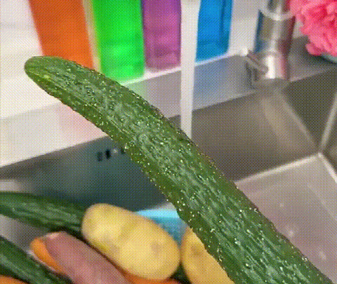 Fruits and vegetables cleaning brush