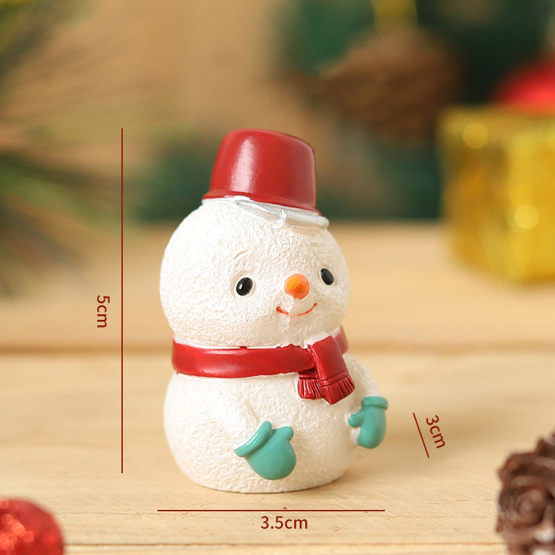 Handgemaakte dieren kerstman ornamenten