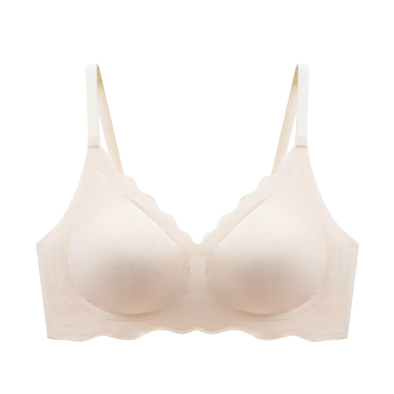 Ademende naadloze beugelloze bh