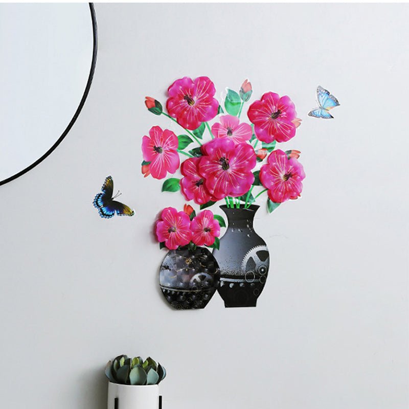 DIY plantenvaas 3D stereo stickers