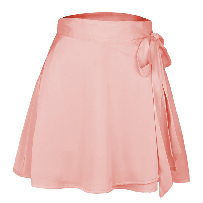 Chiffon satijnen wikkelrok