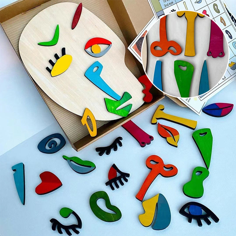 Houten Montessori Puzzels-Beste cadeau voor uw kind