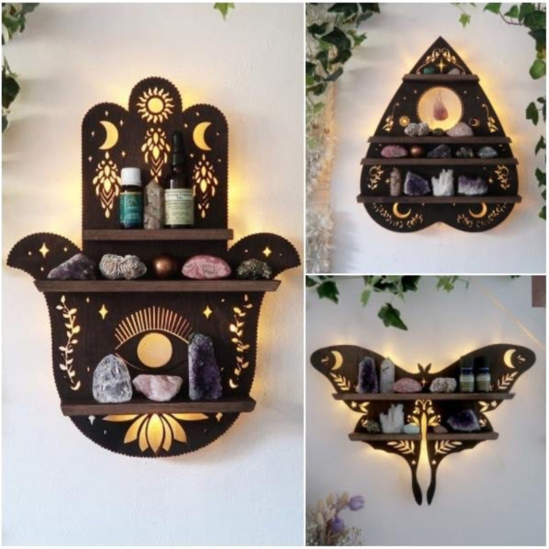 Luna Moth Plank met lamp