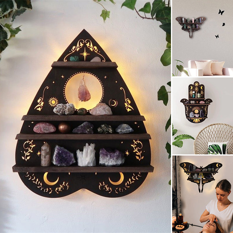 Luna Moth Plank met lamp