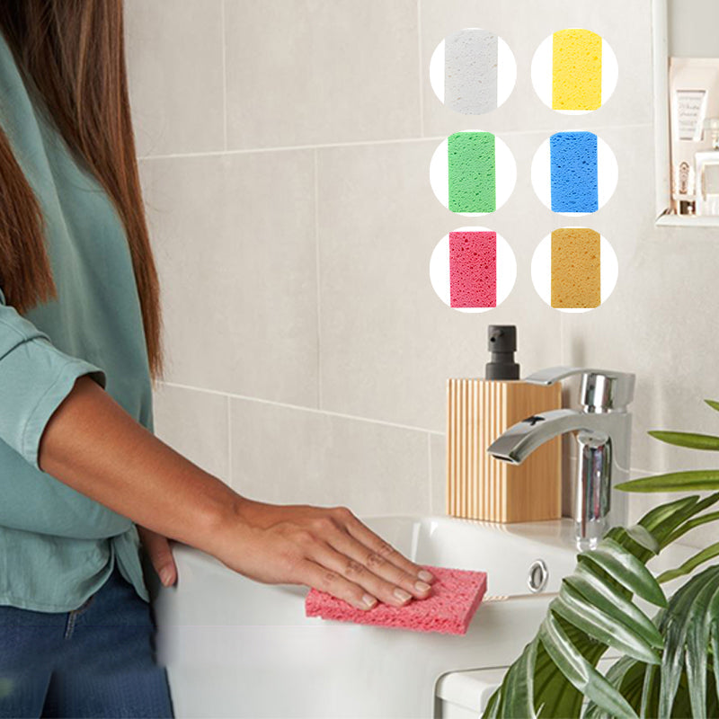 Gecomprimeerde gekleurde spons keukendoek