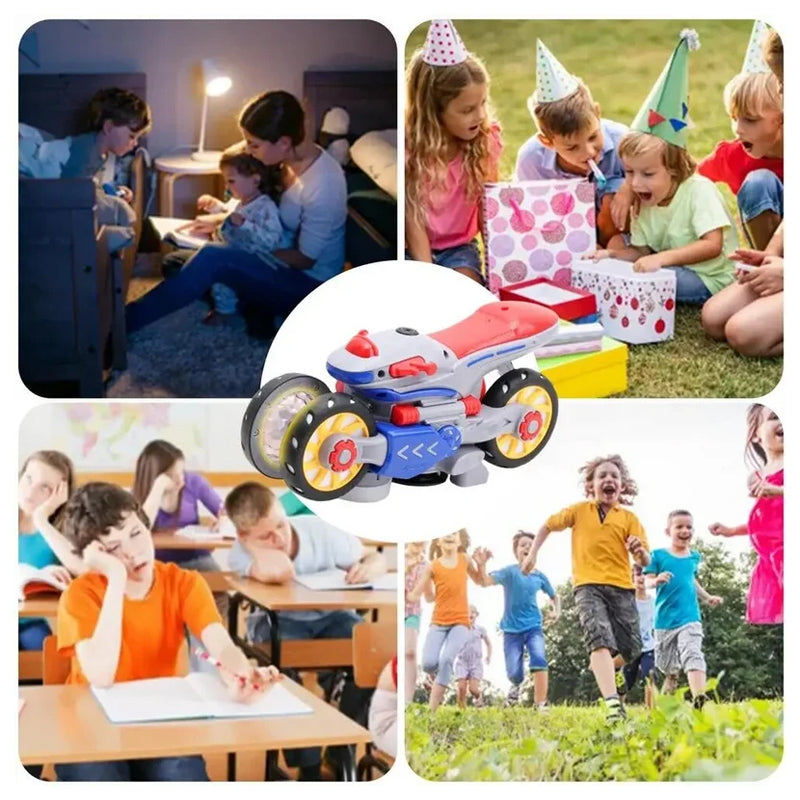 Nieuwe elektrische licht- en muziekvervormingsmotorfiets