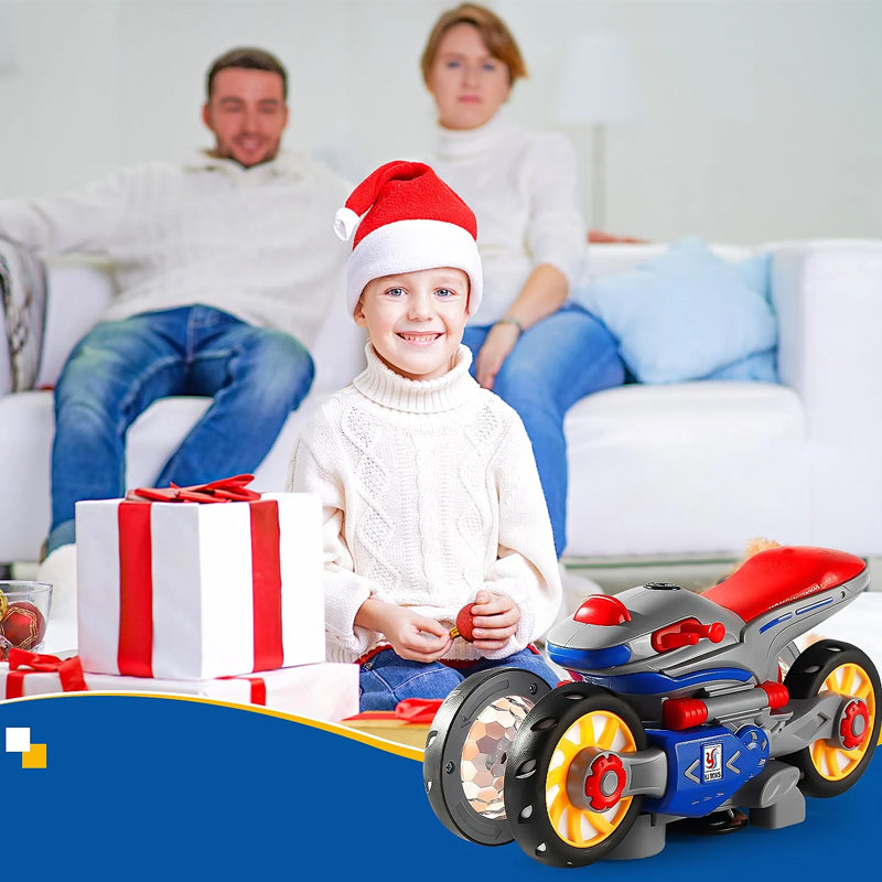 Nieuwe elektrische licht- en muziekvervormingsmotorfiets