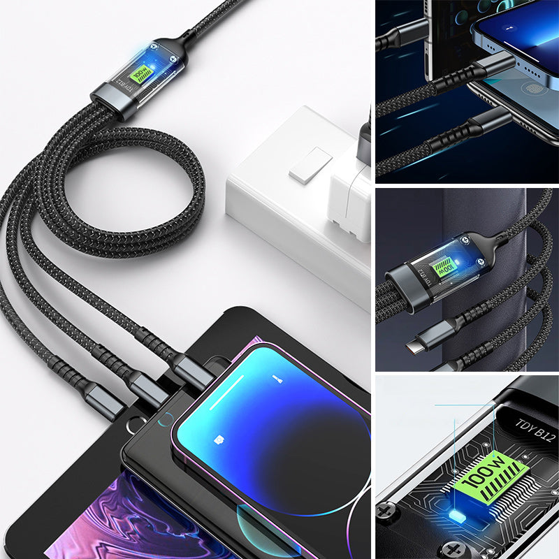 Supersnel opladen 3-in-1 datakabel