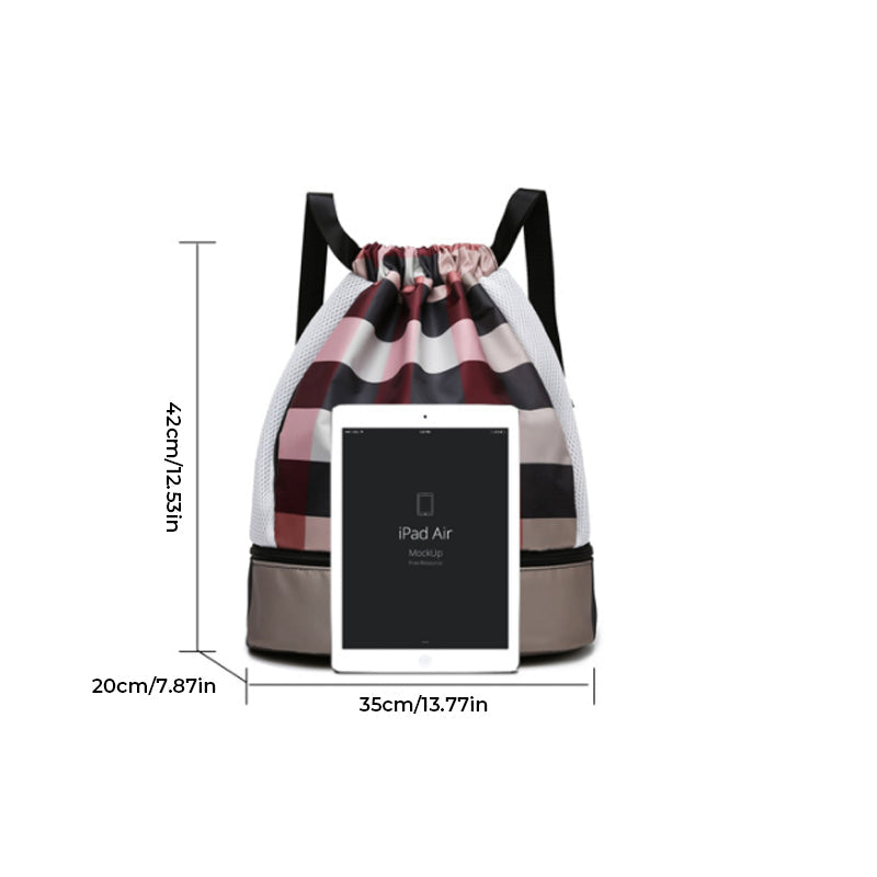 Lichtgewicht water dichte droge en natte scheidingszwem-fitness rugzak