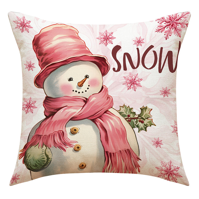 Roze kerstkussenslopen