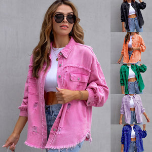 Relaxed fit spijkerjack