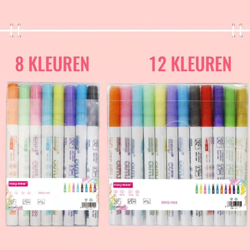 Dubbele lijn omtrekpen