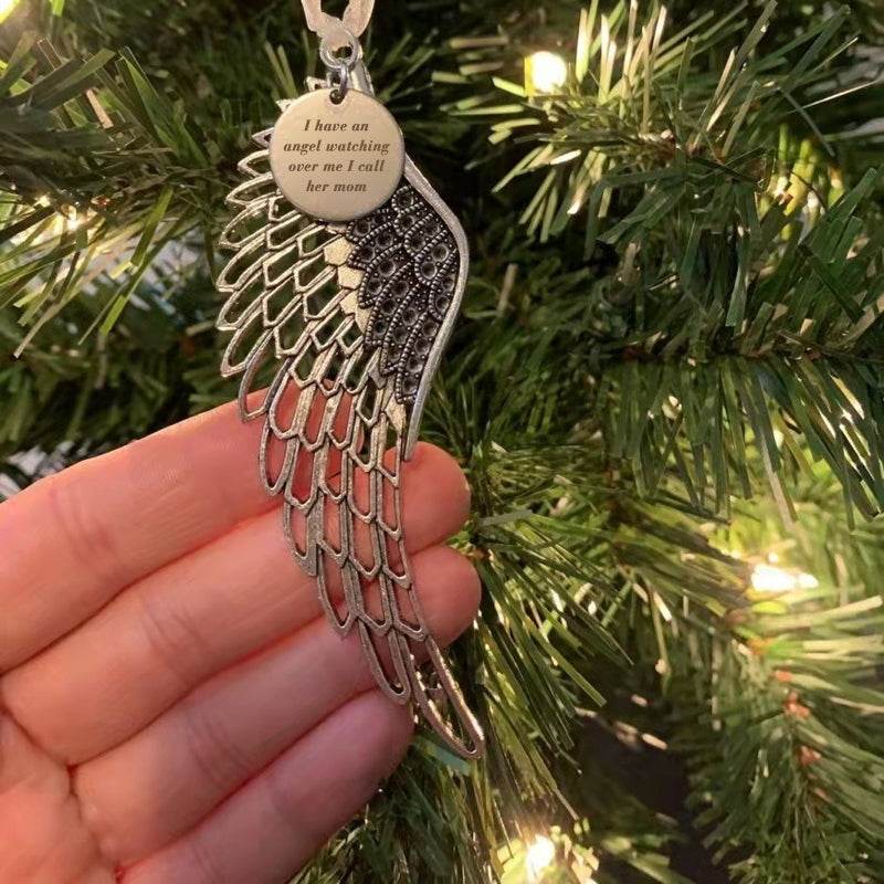 Kerst Familie Vleugels Hanger
