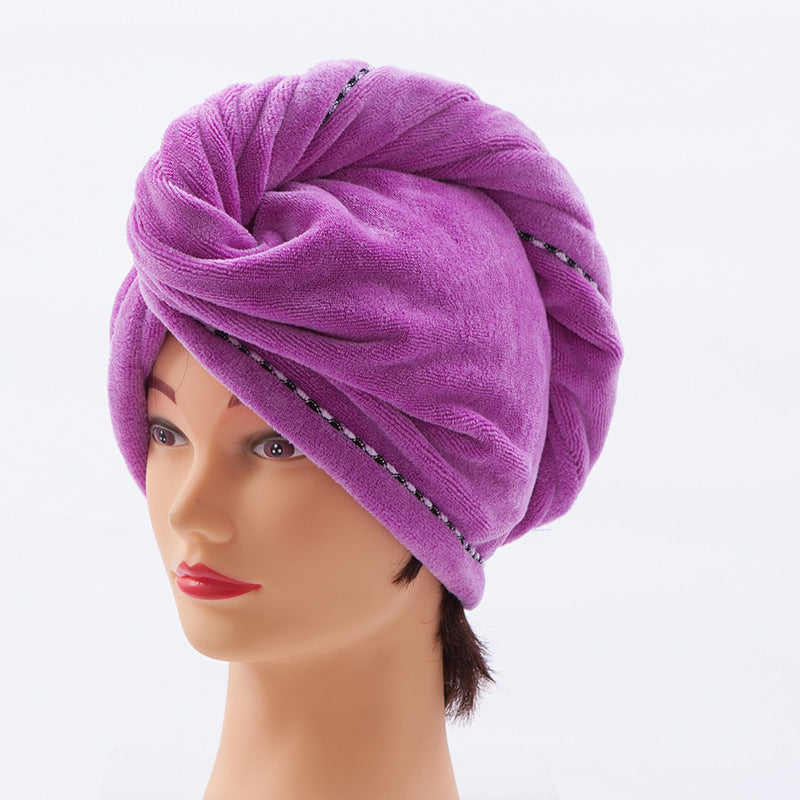 Dikke absorberende microfiber kap voor droog haar