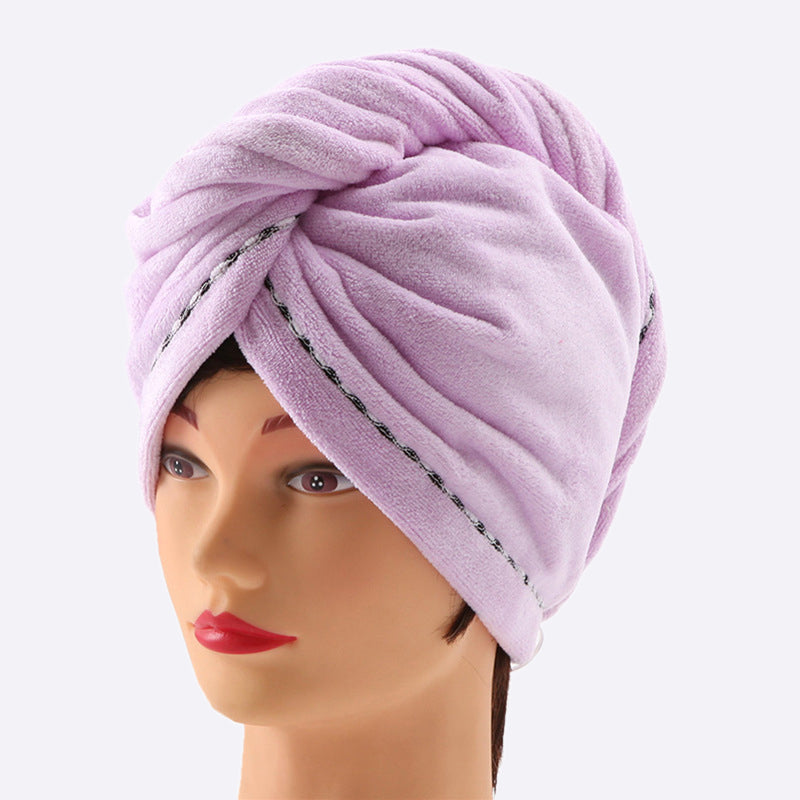 Dikke absorberende microfiber kap voor droog haar