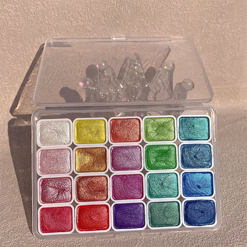 20 kleuren aquarelverfset