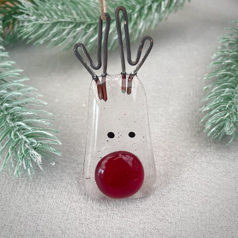 Gesmolten glazen kerstboomversiering