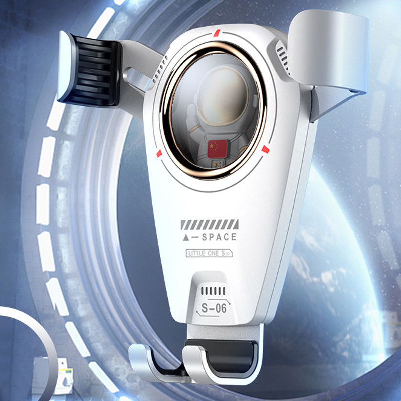 Astronaut zwaartekracht telefoon navigatie beugel