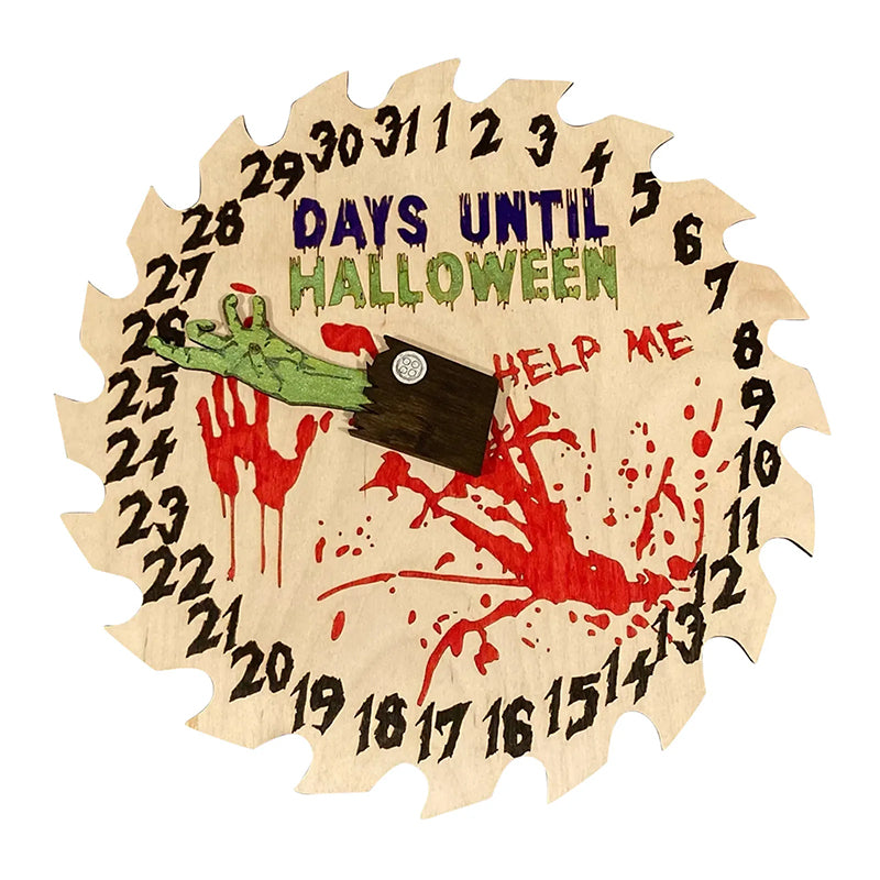 Halloween Countdown houten decoratie
