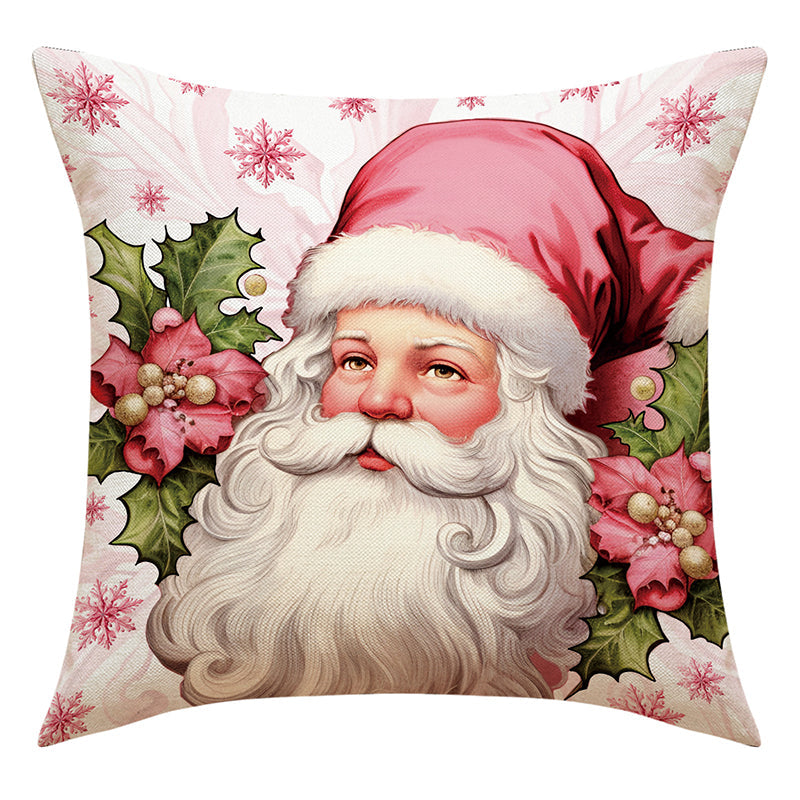Roze kerstkussenslopen