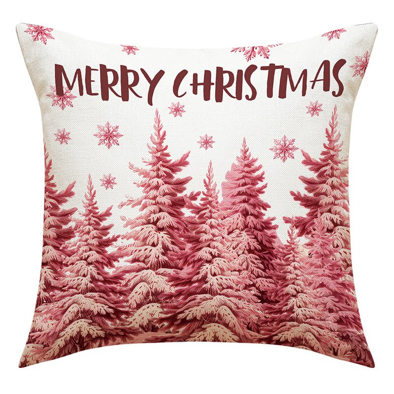 Roze kerstkussenslopen