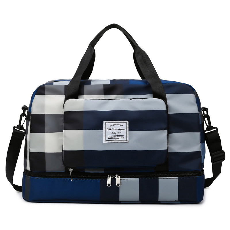 Opvouwbare reistas met droge/natte scheiding