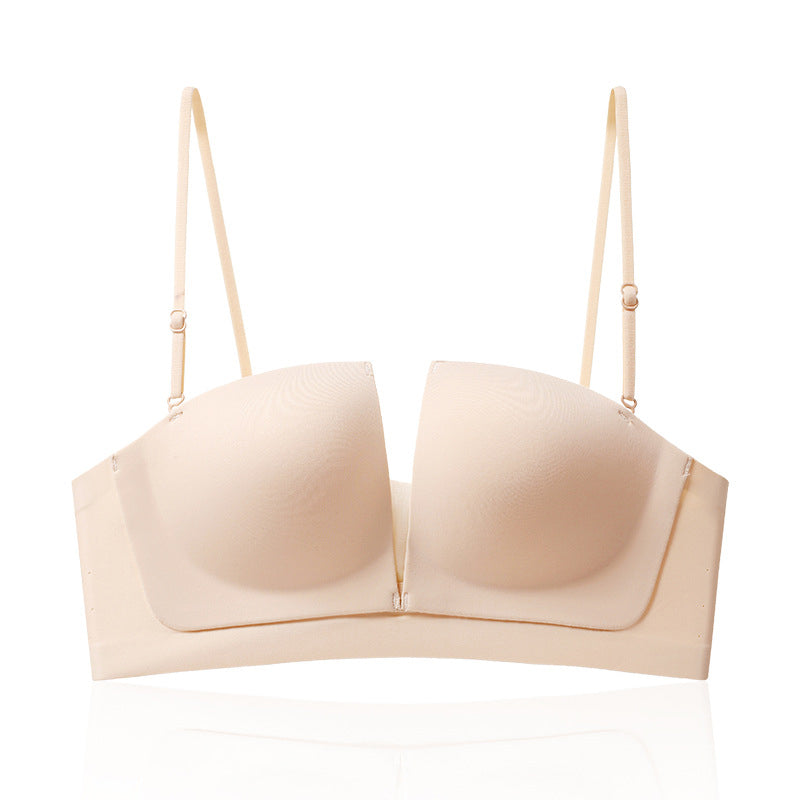 Antislip 3D-liftende en rimpelende naadloze beha uit één stuk