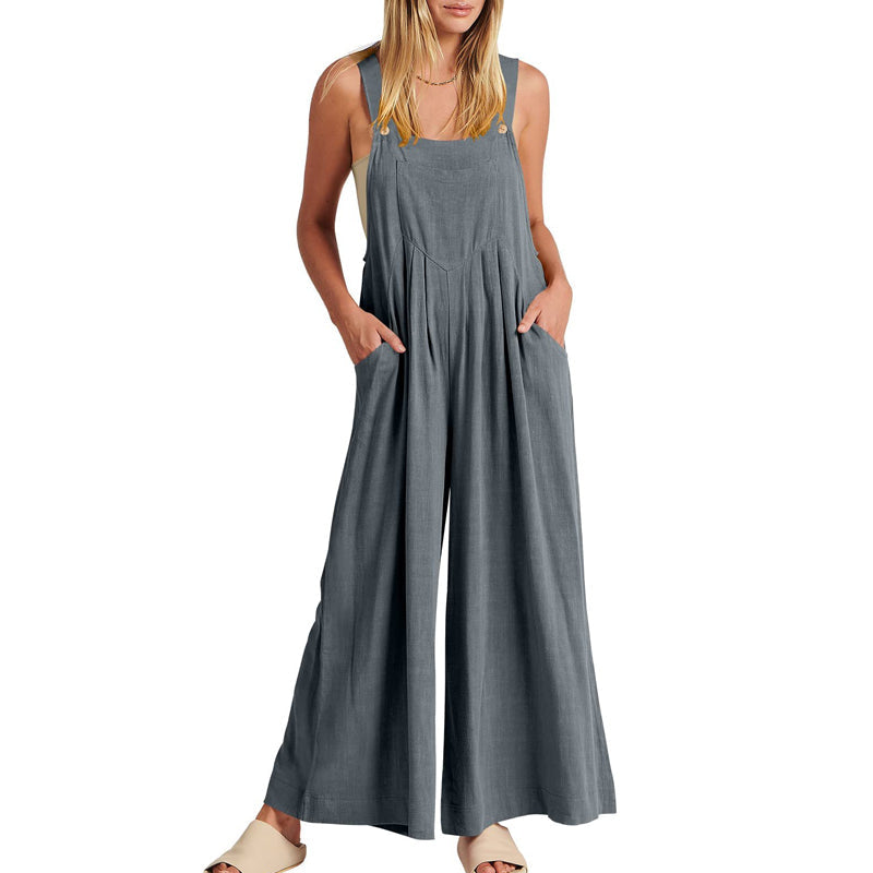 Mouwloze jumpsuit voor dames