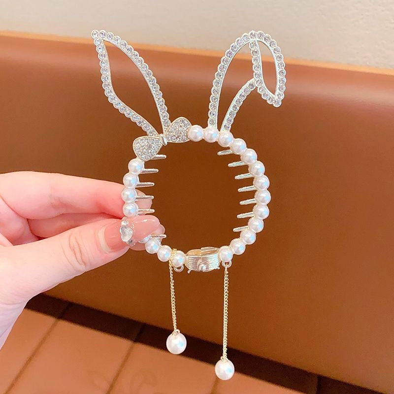 Elegante paardenstaart haarknoop