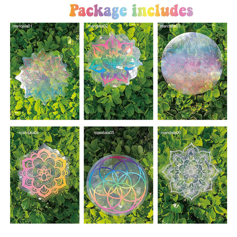 PVC dier kleurrijke anti-botsing glassticker, 6 stuks