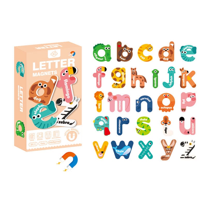 Diervormig magnetisch alfabet