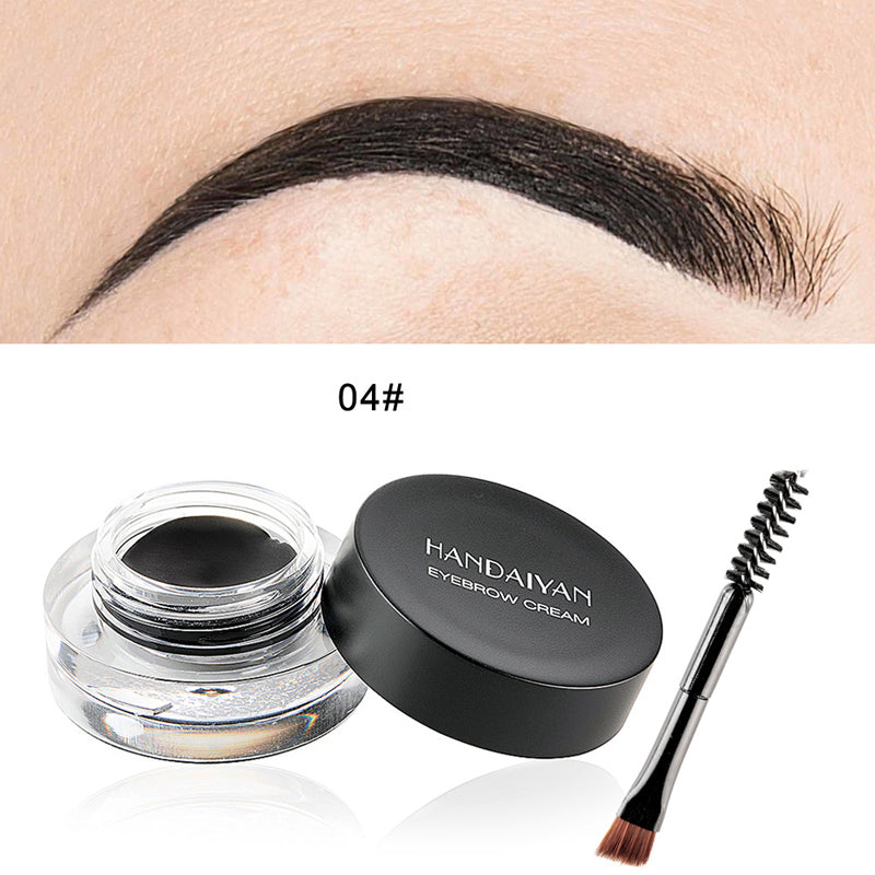 Multifunctionele vierkante wenkbrauwborstel en wenkbrauwcrème