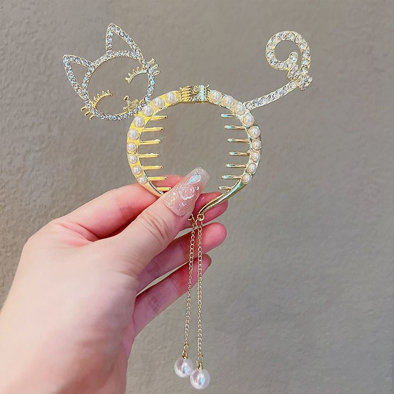 Elegante paardenstaart haarknoop