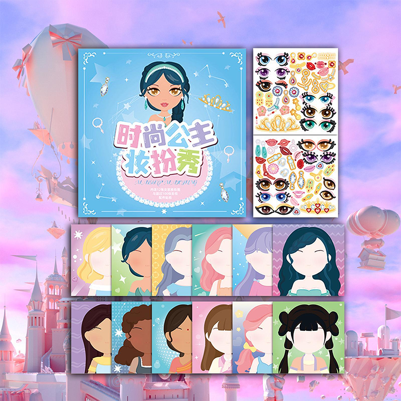 Peuterstickersboek voor jongensmeisjes